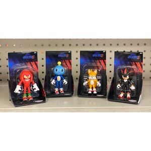 Sonic the Hedgehog 4 Movie Chao Mascot Sonic Tails Shadow Knuckles 2.5” Jakks